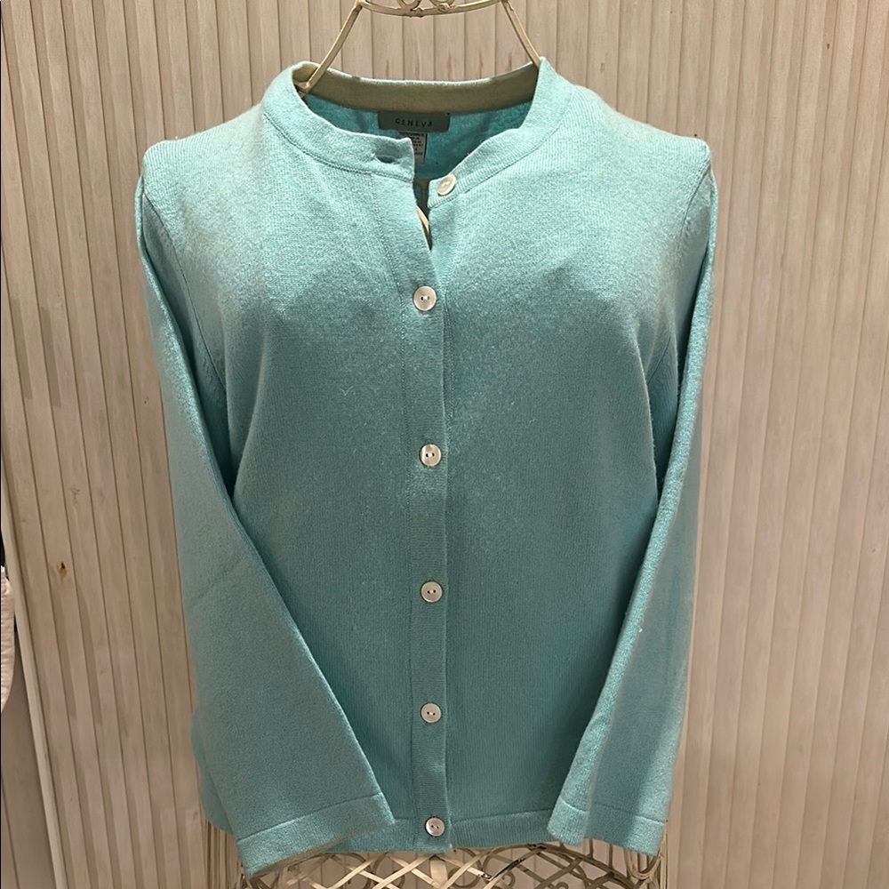 Aqua Cashmere cardigan